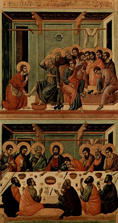 Duccio da Buoninsegna, La lavanda dei piedi, 1308-1311, Museo dell’Opera del Duomo- Siena