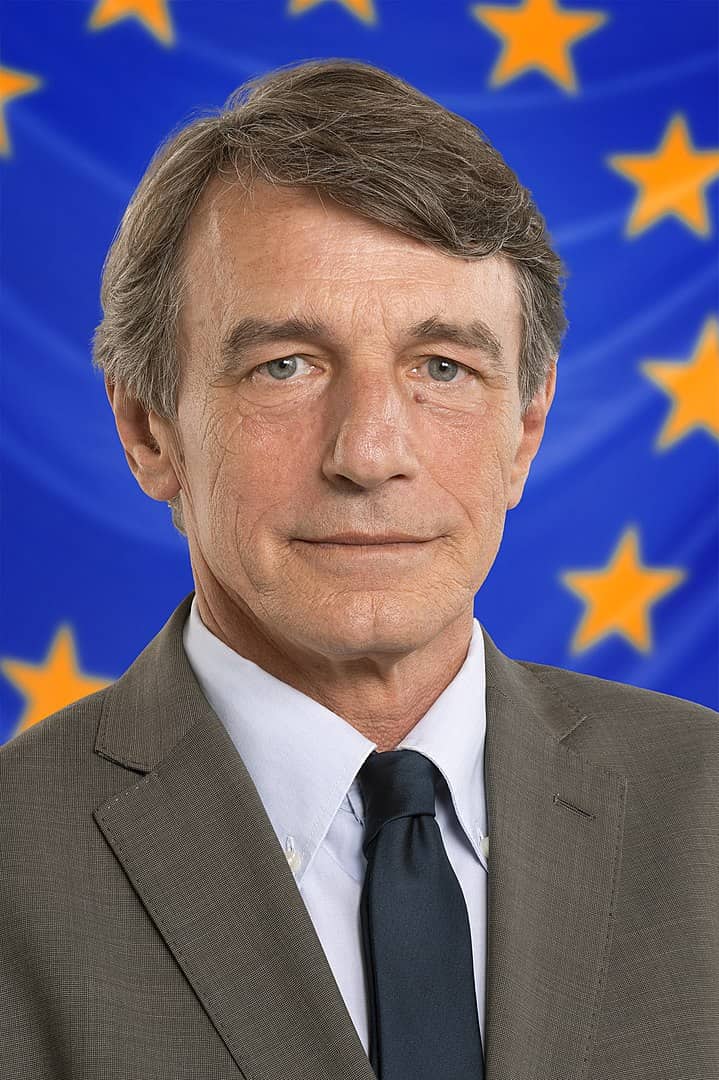 Official portrait of EP President David SASSOLI - 9th Parliamentary term
