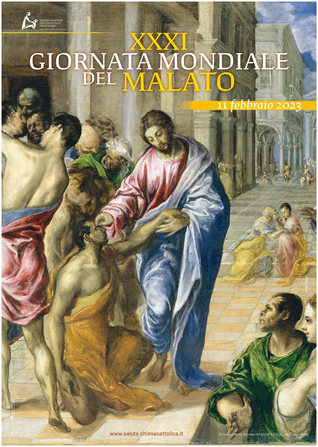 Locandina della XXXI Giornata Mondiale del Malato