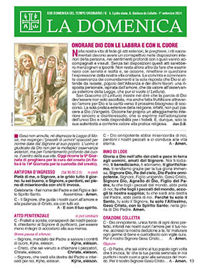 Onorare Dio con le labbra e con il cuore