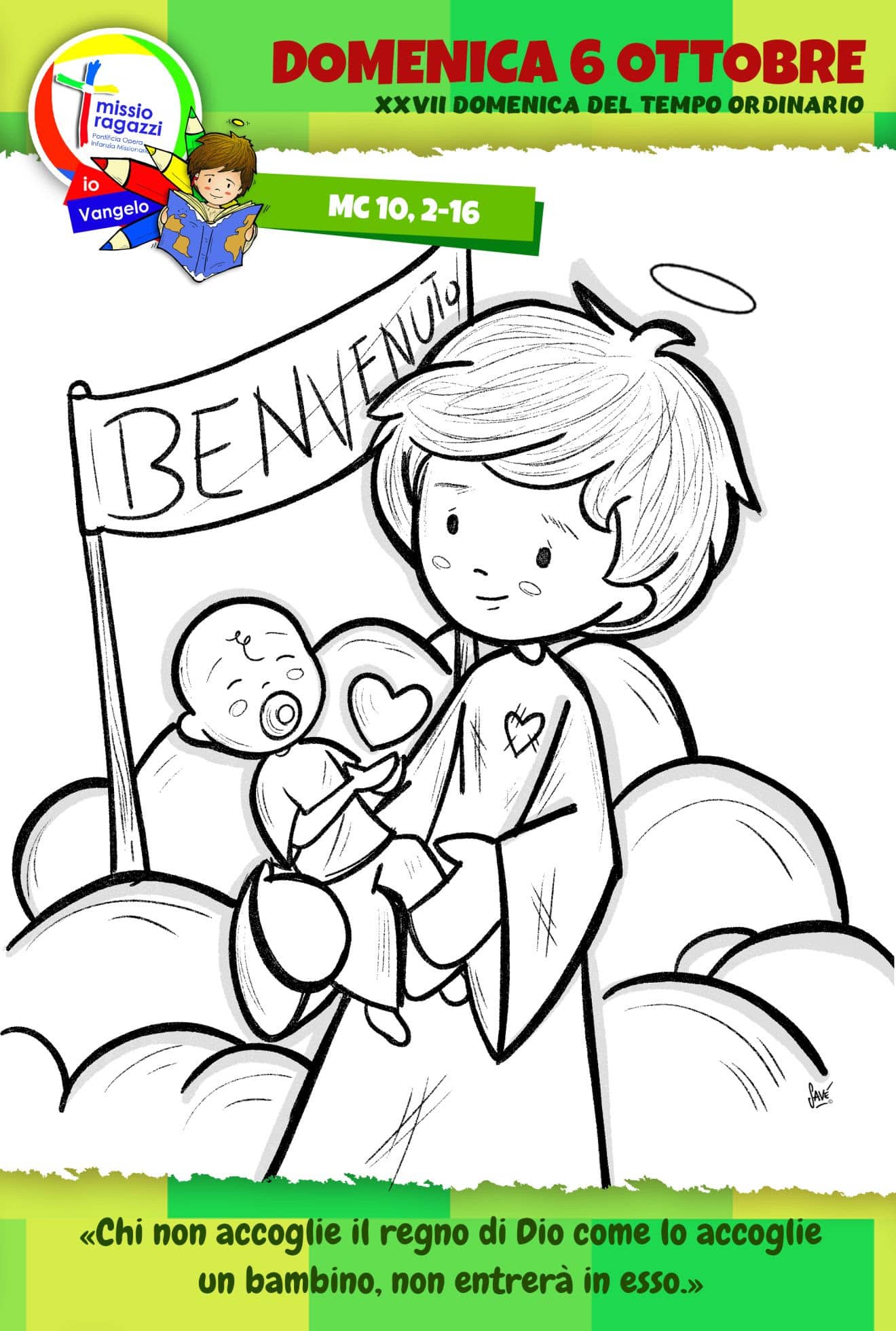 disegno da colorare missio ragazzi
