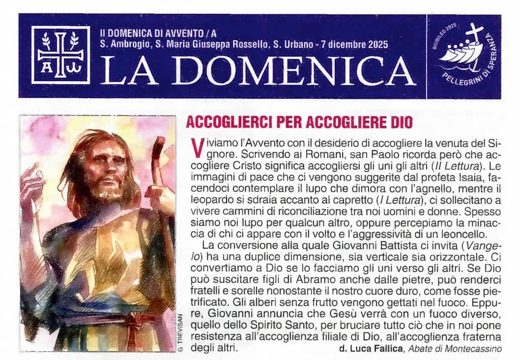 la domenica 7 dicembre 2025