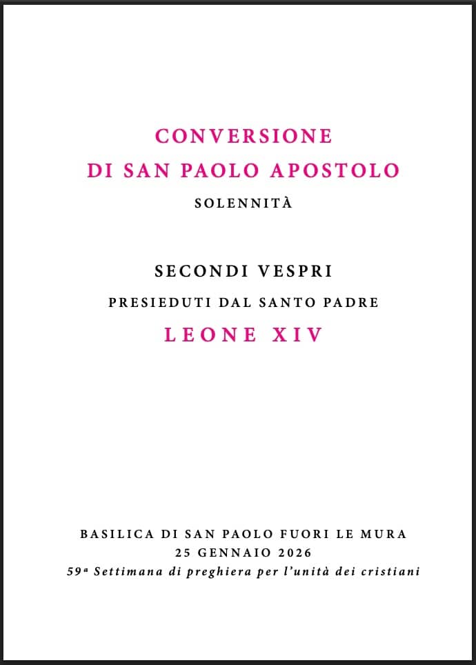 Libretto della Celebrazione: Conversione di san Paolo apostolo