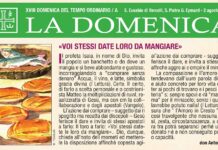 Commento al Vangelo dal foglietto “La Domenica” del 2 agosto 2026 Commento al Vangelo dal foglietto "La Domenica" del 2 agosto 2026