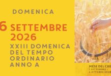 Tempo del Creato – Commento al Vangelo del 6 Settembre 2026 Tempo del Creato - Commento al Vangelo del 6 Settembre 2026